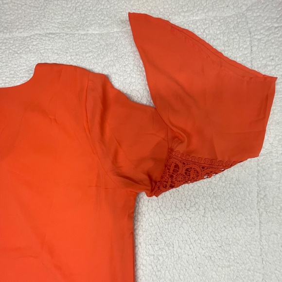 Women’s XL Almost Famous Orange Bell Sleeve Top - Picture 8 of 15